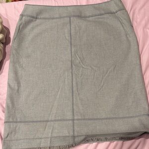 Worth Light Gray Pencil Skirt